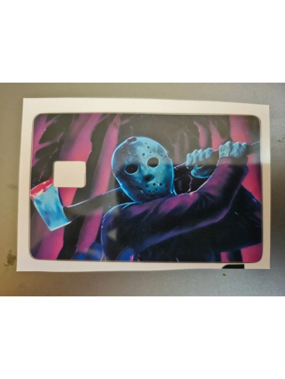 Jason Voorhees Friday the 13th  Scary Bank/Credit/Debit Card Skin Sticker - NEW